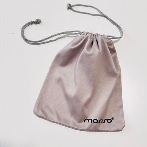 MOSISO Grey Silky Drawstring Pouch - 6”x6” Small Bag
